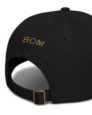 THE MIRROR MOMENT©️Organic Cotton Black Baseball Cap