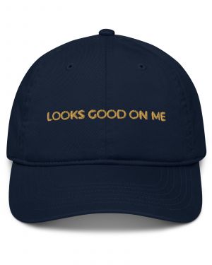 THE MIRROR MOMENT©️Organic Cotton Dark Navy Baseball Cap