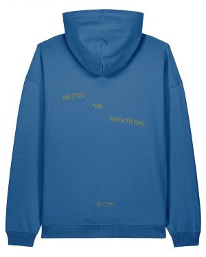 THE PHENOMENON©️Organic Cotton BOM Blue Oversized Hoodie (Unisex)