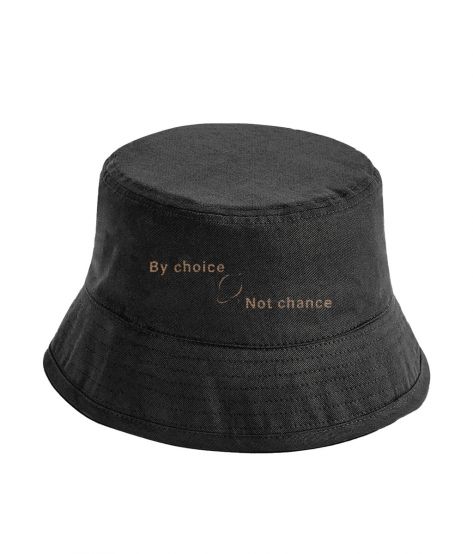 VISIBLE©️Organic Cotton Black Bucket Hat
