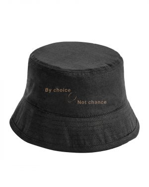 VISIBLE©️Organic Cotton Black Bucket Hat
