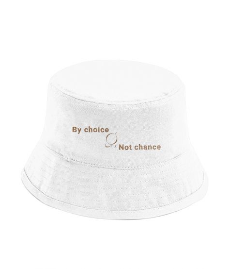 VISIBLE©️Organic Cotton White Bucket Hat