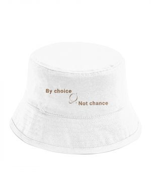 VISIBLE©️Organic Cotton White Bucket Hat