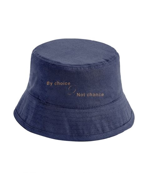 VISIBLE©️Organic Cotton Navy Bucket Hat