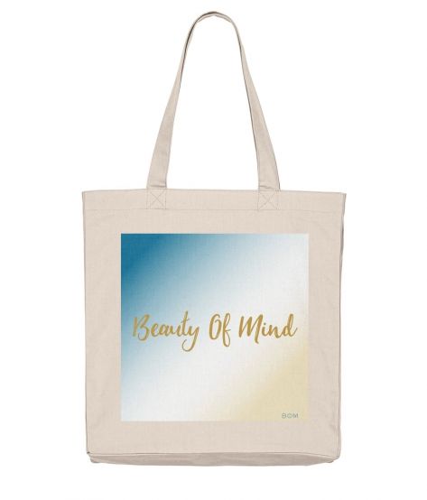 BEAUTY OF MIND©️Organic Cotton Cream Tote Bag