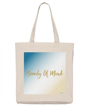 BEAUTY OF MIND©️Organic Cotton Cream Tote Bag