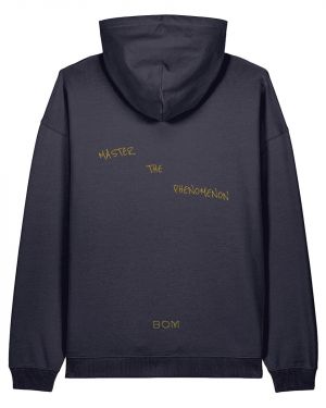 THE PHENOMENON©️Organic Cotton Navy Blue Oversized Hoodie (Unisex)