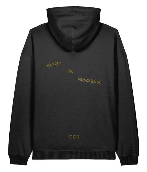 THE PHENOMENON©️Organic Cotton Black Oversized Hoodie (Unisex)