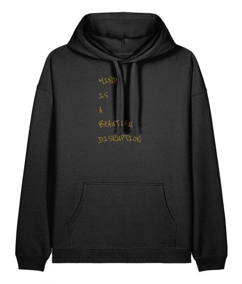 THE PHENOMENON©️Organic Cotton Black Oversized Hoodie (Unisex)