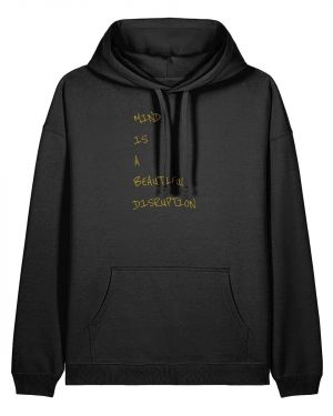 THE PHENOMENON©️Organic Cotton Black Oversized Hoodie (Unisex)