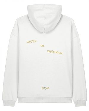 THE PHENOMENON©️Organic Cotton White Oversized Hoodie (Unisex)