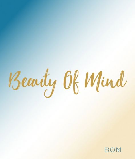 BEAUTY OF MIND©️Organic Cotton BOM Blue Tote Bag