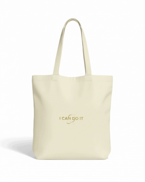 I CAN DO IT©️Organic Cotton Natural Tote Bag