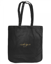 I CAN DO IT©️Organic Cotton Black Tote Bag