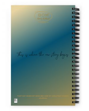 THAT DAY WHEN MY MIND BECAME MY GREATEST POWER©️Spiral Notebook Blue Gray Journal