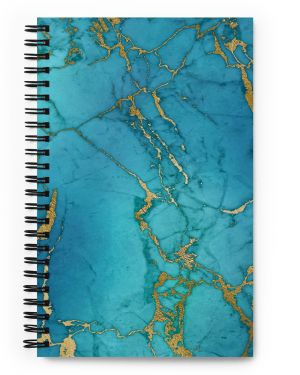 THAT DAY WHEN MY MIND BECAME MY GREATEST POWER©️Spiral Notebook Journal Golden Teal