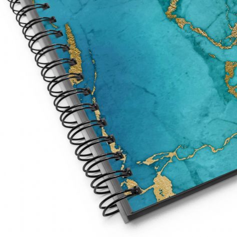 THAT DAY WHEN MY MIND BECAME MY GREATEST POWER©️Spiral Notebook Journal Golden Teal