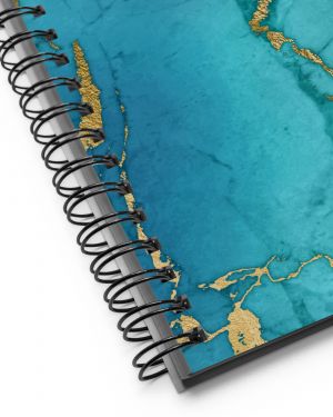 THAT DAY WHEN MY MIND BECAME MY GREATEST POWER©️Spiral Notebook Journal Golden Teal