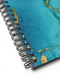 THAT DAY WHEN MY MIND BECAME MY GREATEST POWER©️Spiral Notebook Journal Golden Teal