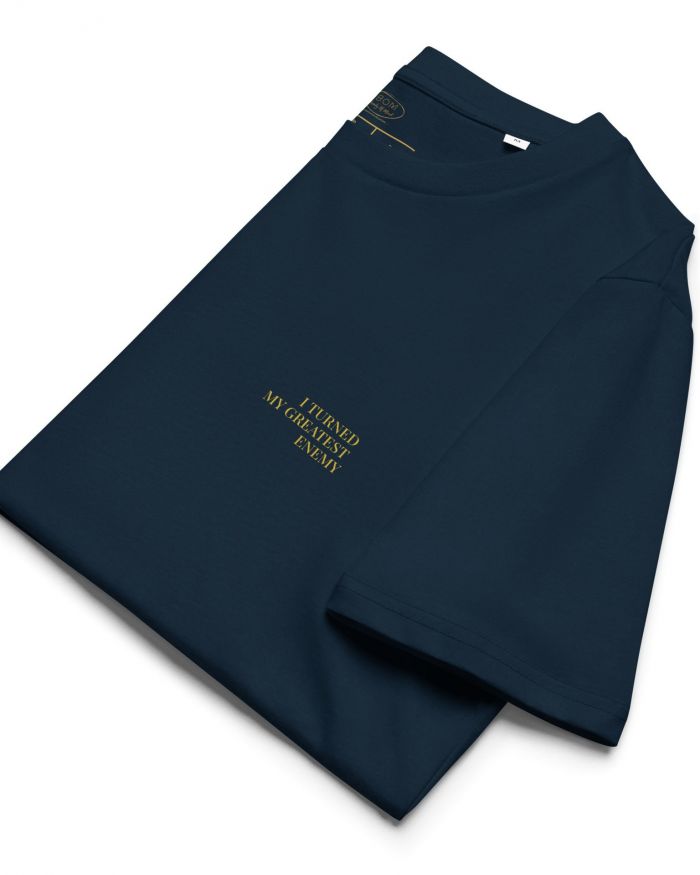 ENEMY TO ALLY©️Organic Cotton Navy Blue T-Shirt (Unisex)