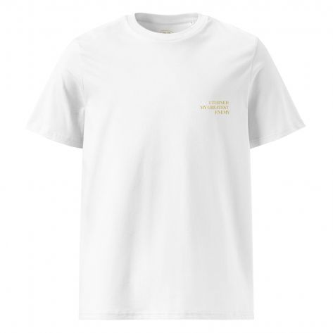 ENEMY TO ALLY©️Organic Cotton White T-Shirt (Unisex)